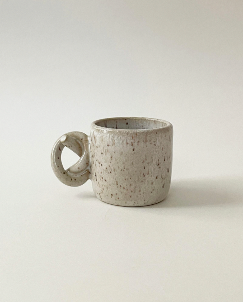 Handmade ceramic espresso mug Toronto small stoneware cup