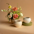 Mesa ceramic vase with seasonal flowers Toronto Hunt & Gather