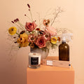 Seasonal flower arrangement with home goods Toronto Hunt & Gather